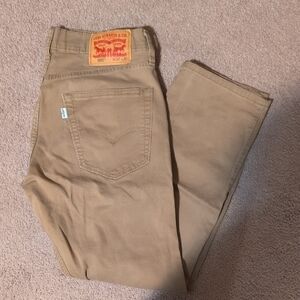 Levi's Men's Beige Straight Jeans